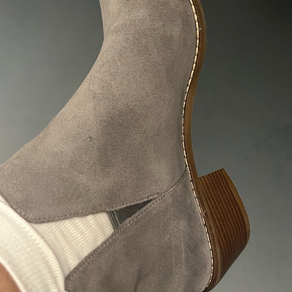 Cole Haan Gray Suede Abbot Ankle Boots - Picture 7 of 8